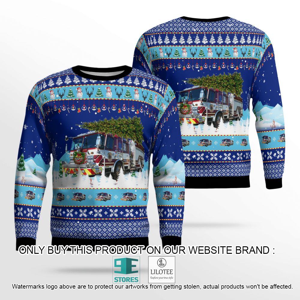 Polk County Fire Rescue Christmas Wool Sweater - LIMITED EDITION 12