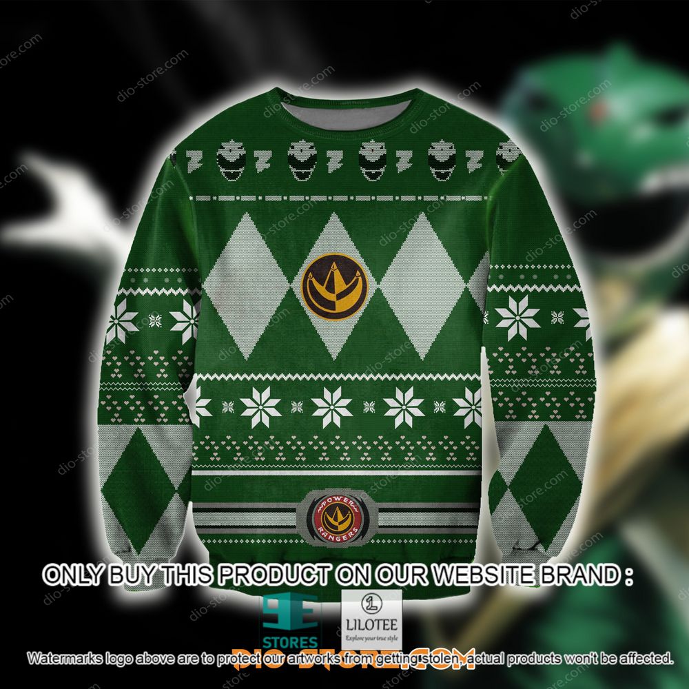 Power Rangers Green Christmas Ugly Sweater - LIMITED EDITION 20