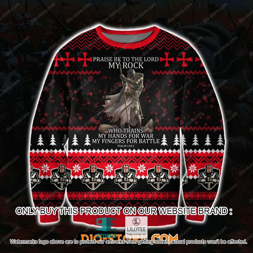 Praise be to the Lord My Rock Ugly Christmas Sweater - LIMITED EDITION 11