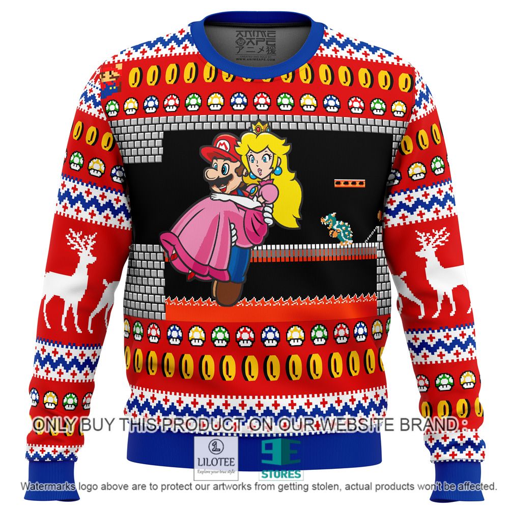 Princess Peach Toadstool and Mario Christmas Sweater - LIMITED EDITION 10