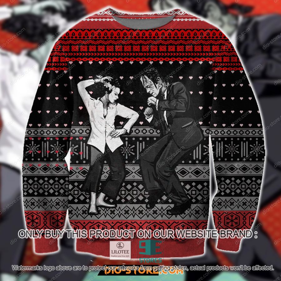 Pulp Frankenstein Ugly Christmas Sweater, Sweatshirt 9