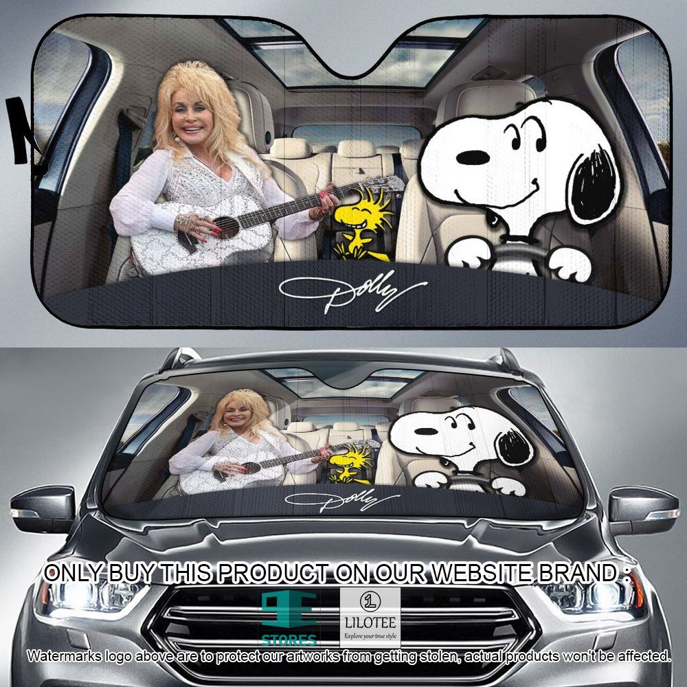 Dolly Parton Snoopy Car Sunshade - LIMITED EDITION 8