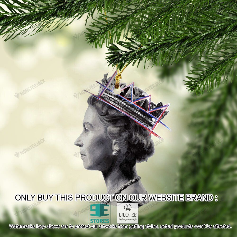 Queen Elizabeth Crown Christmas Ornament - LIMITED EDITION 12