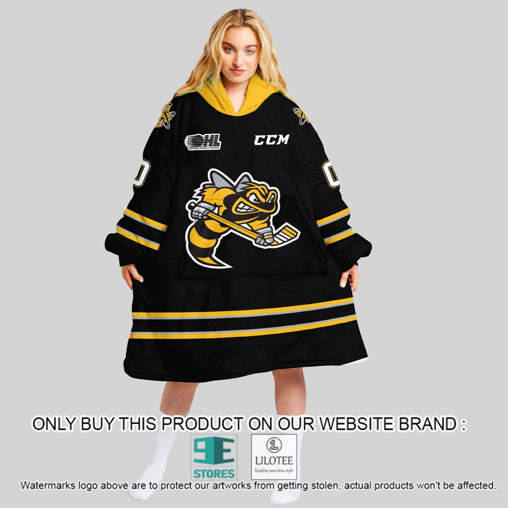 OHL Sarnia Sting Personalized Oodie Blanket Hoodie - LIMITED EDITION 9