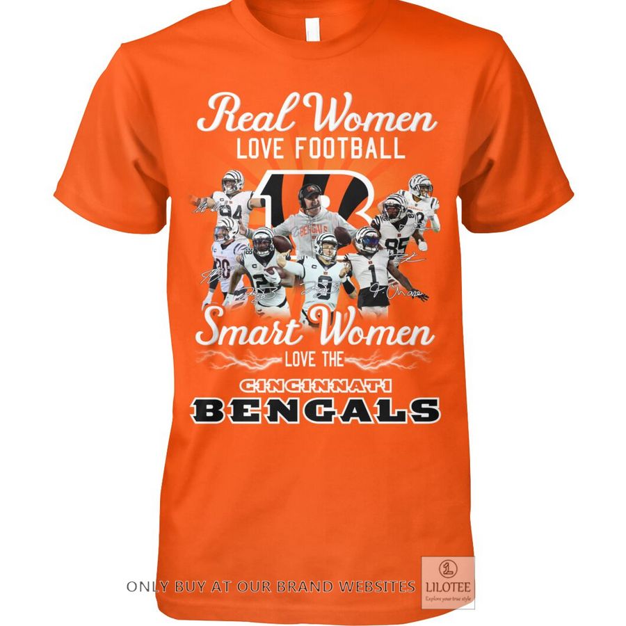 Real Women love football Smart Women love Bengals 2D Shirt, Hoodie 9