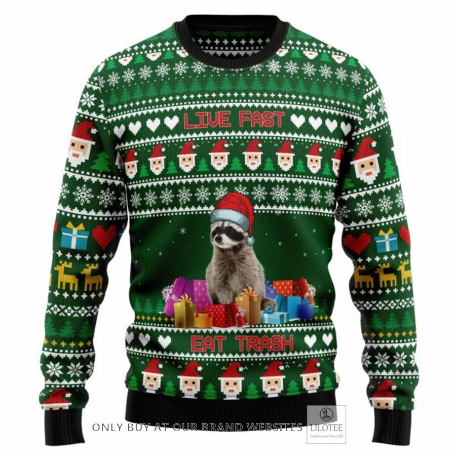 Raccoon Eat Trash Christmas T239 Ugl Ugly Christmas Sweatshirt 7
