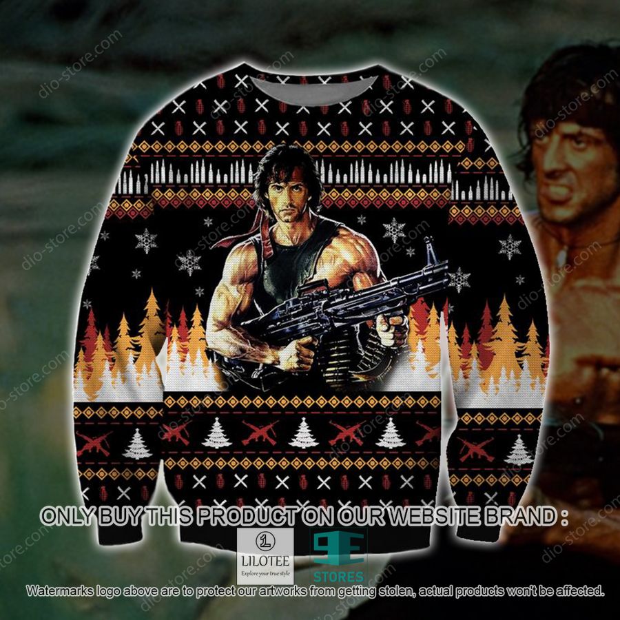 Rambo Black Knitted Wool Sweater - LIMITED EDITION 16