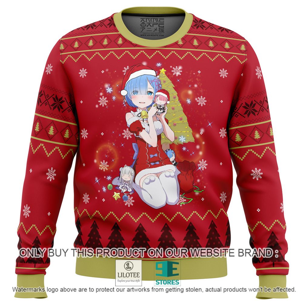 Re Zero Rem Anime Christmas Christmas Sweater - LIMITED EDITION 10