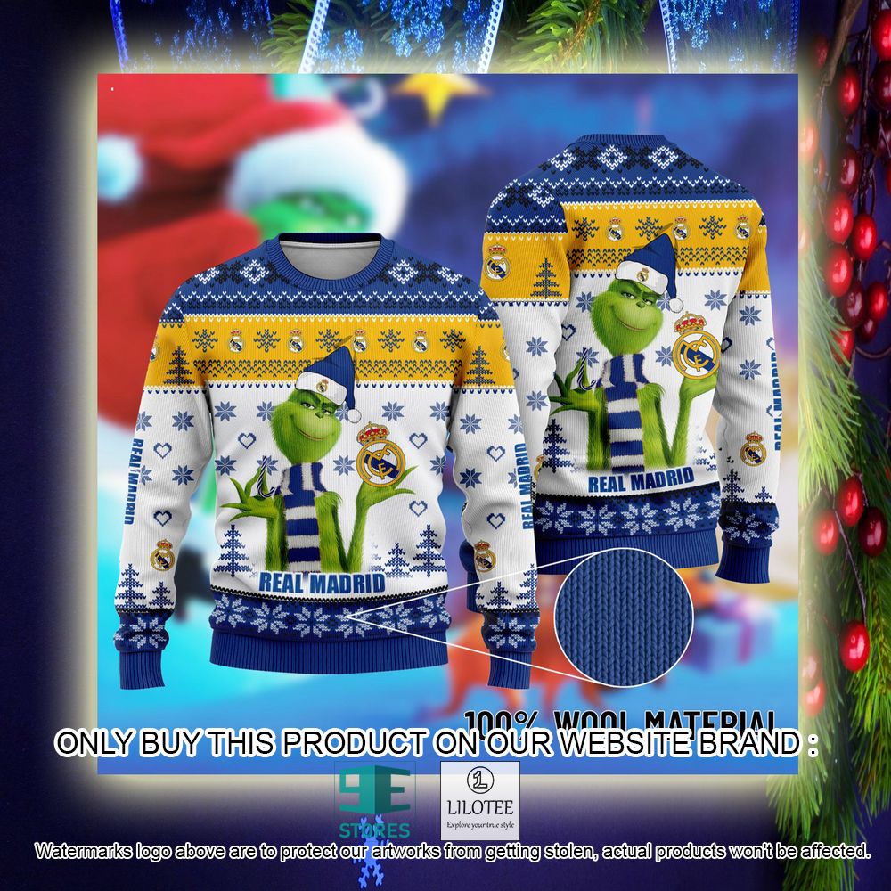 Real Madrid The Grinch Christmas Ugly Sweater - LIMITED EDITION 10