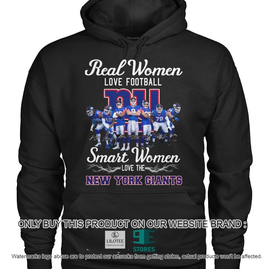 Real Woman Love Football Smart Woman Love New York Giants 2D Shirt, Hoodie 8