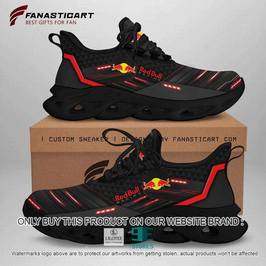Red Bull Racing F1 Black Red Clunky Max Soul Shoes 9
