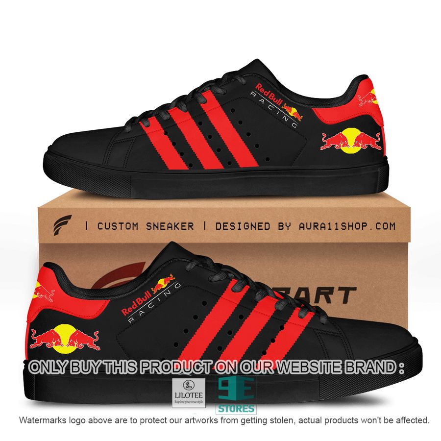 Red Bull Racing F1 Black Red Stan Smith Shoes 8