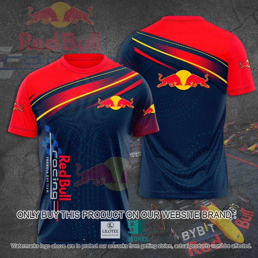 Red Bull Racing Formula One Team 3D T- Shirt 9