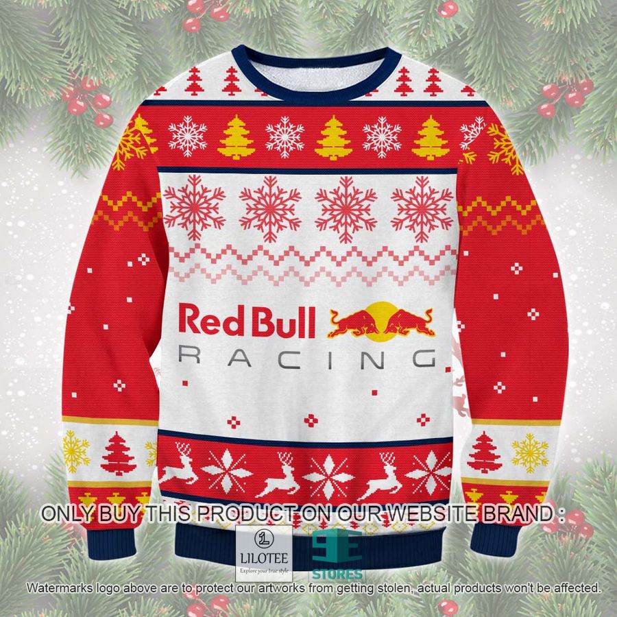 Red Bull Racing red white Ugly Christmas Sweater - LIMITED EDITION 9