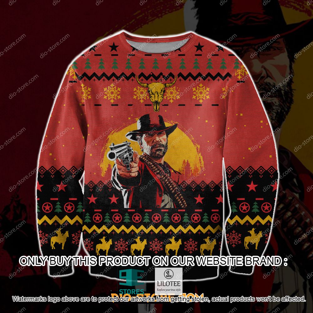Red Dead Redemption Game Ugly Christmas Sweater - LIMITED EDITION 11