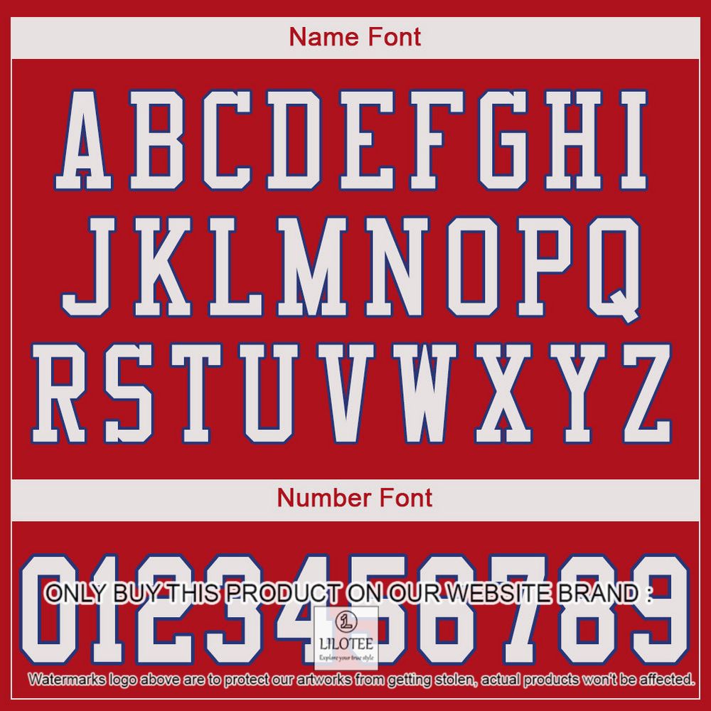 Red White-Royal Mesh Authentic Personalized Football Jersey - LIMITED EDITION 5 Red White-Royal Mesh Authentic Personalized Football Jersey - LIMITED EDITION - Image 5