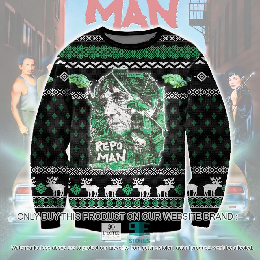 Repo Man Ugly Christmas Sweater, Sweatshirt 16