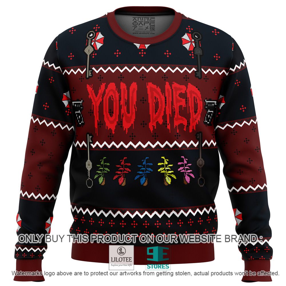 Resident Evil You Died Christmas Sweater - LIMITED EDITION 11