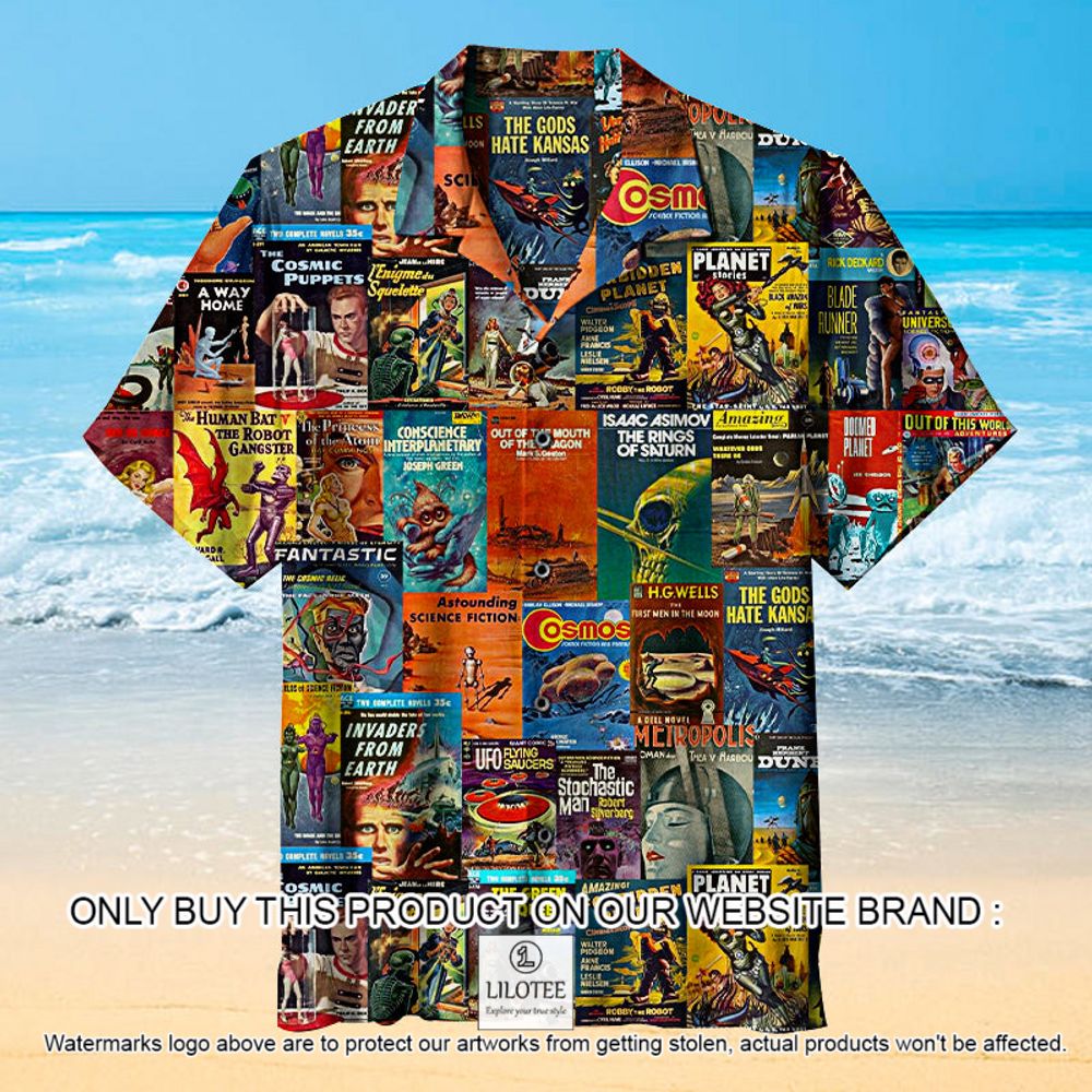 Retro Science Fiction Color Short Sleeve Hawaiian Shirt - LIMITED EDITION 10