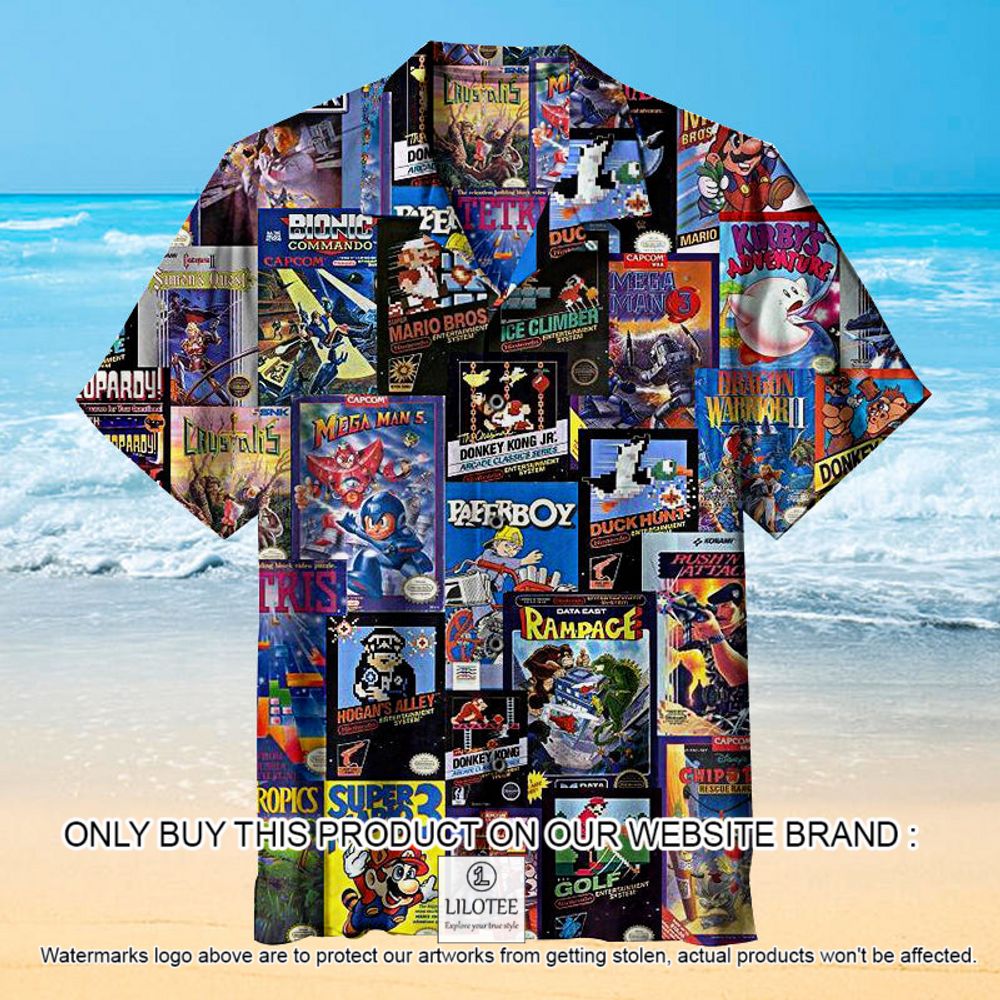 Retro Video Game Color Short Sleeve Hawaiian Shirt - LIMITED EDITION 11