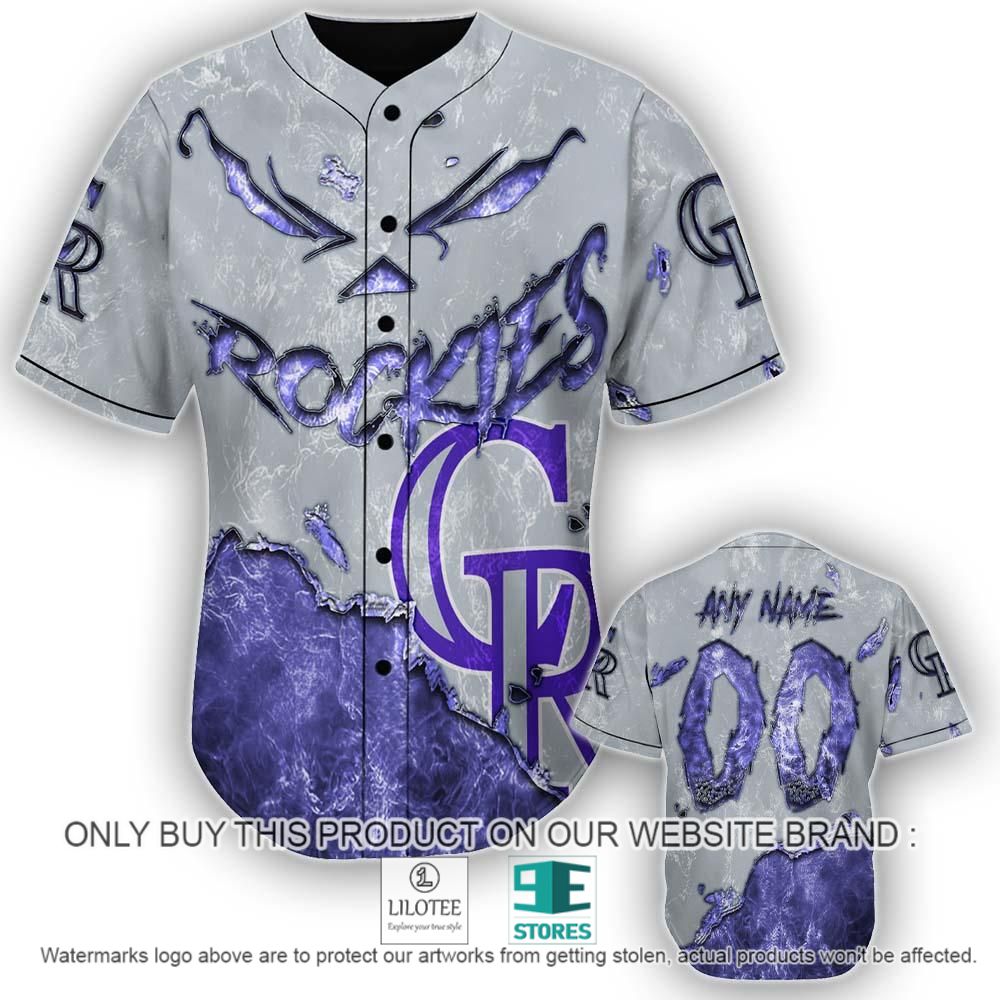 Colorado Rockies Blood Personalized Baseball Jersey - LIMITED EDITION 11