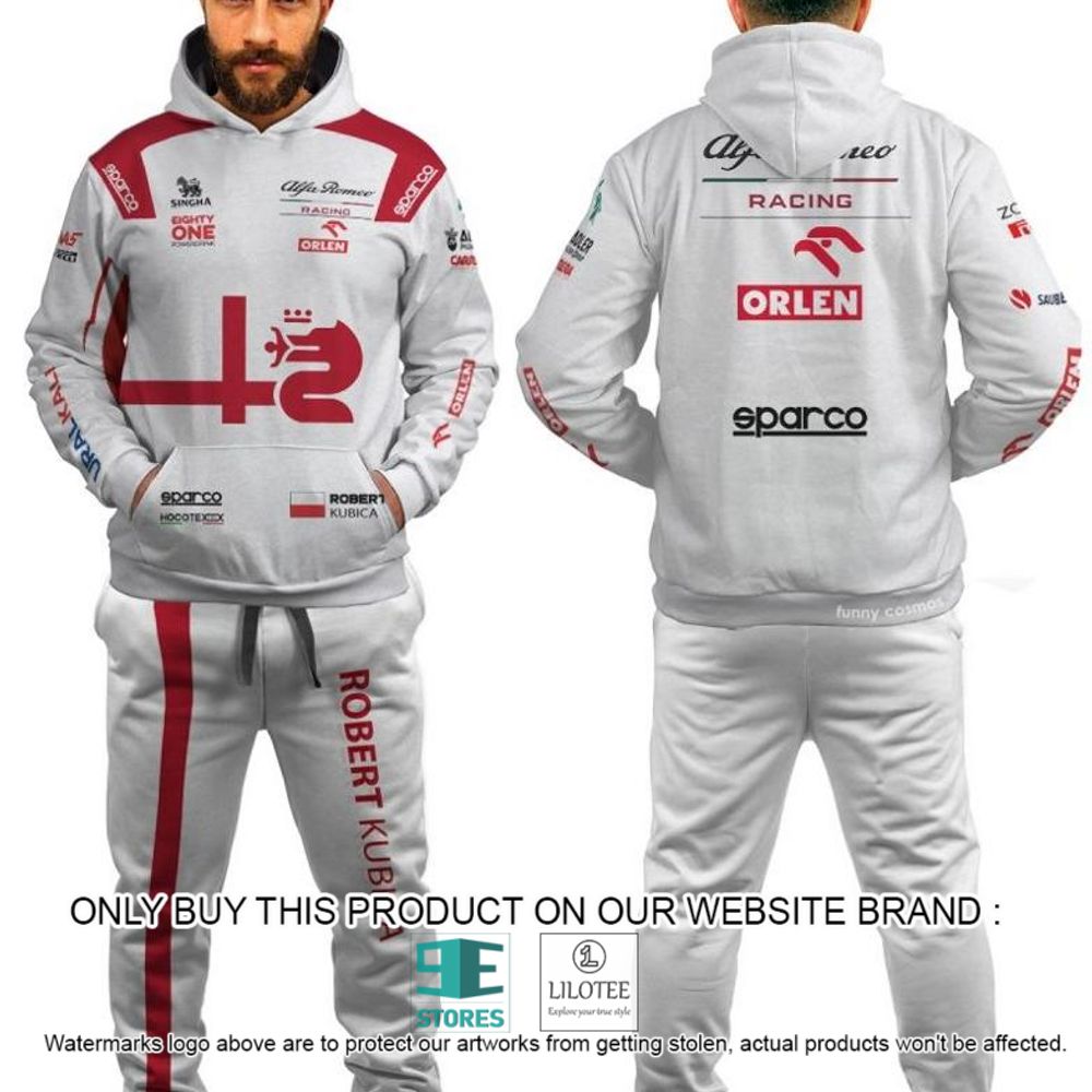 Robert Kubica Racing Formula 1 2022 Orlen 3D Hoodie, Pant - LIMITED EDITION 4