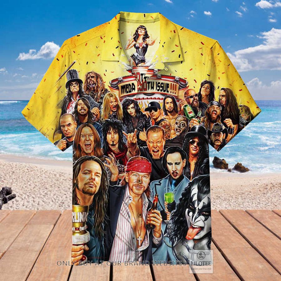Rock and Roll Mega 100th Issue Hawaiian Shirt - LIMITED EDITION 8