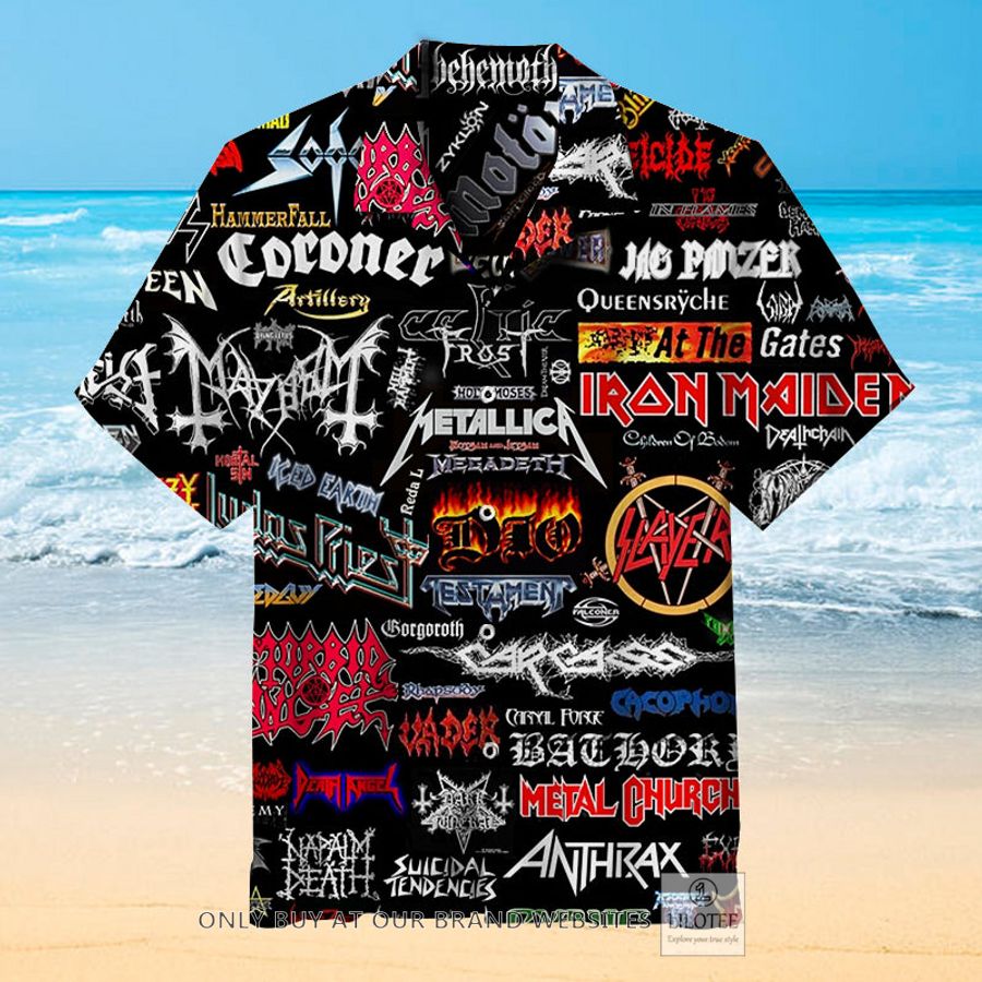 Rock Band logo black Hawaiian Shirt - LIMITED EDITION 8