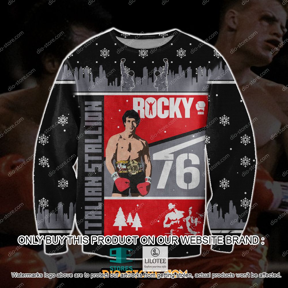 Rocky Balboa 76 Ugly Christmas Sweater - LIMITED EDITION 10