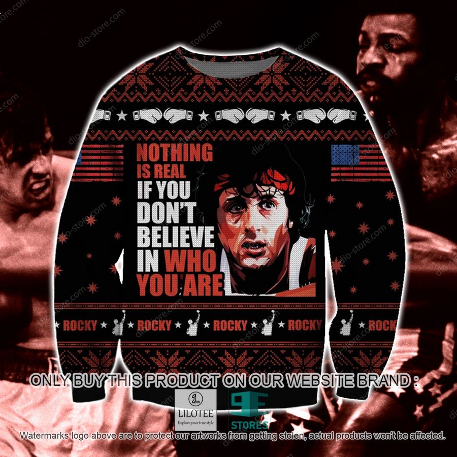 ROCKY Nothing Is Real Ugly Christmas Sweater - LIMITED EDITION 9