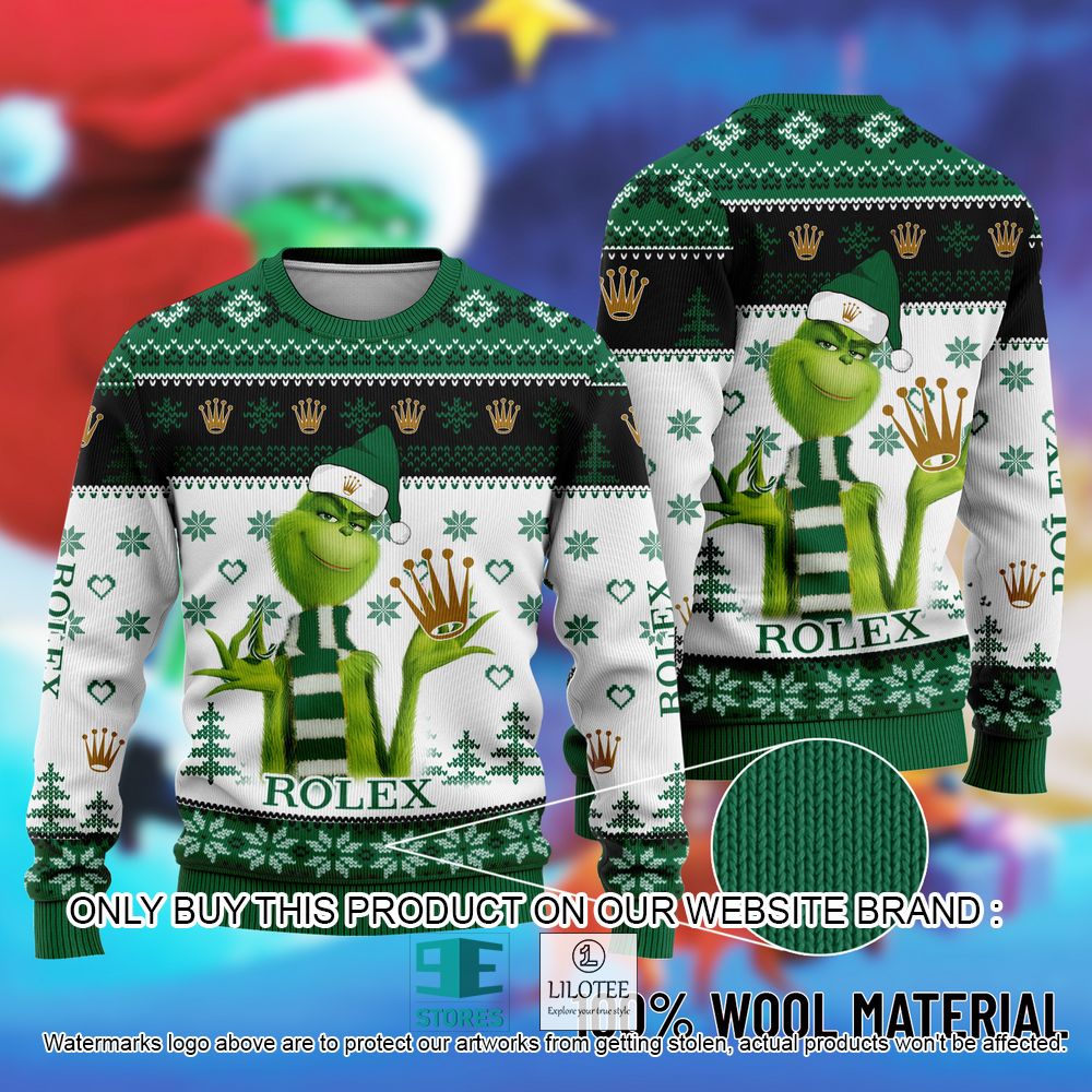 Rolex The Grinch Christmas Ugly Sweater - LIMITED EDITION 4