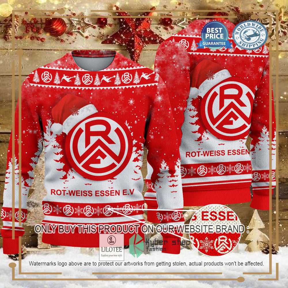 Rot-Weiss Essen e.V Ugly Christmas Sweater - LIMITED EDITION 6