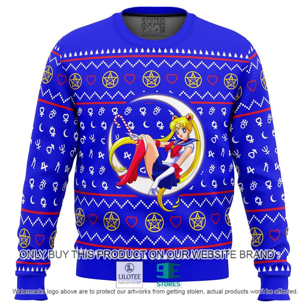 Sailor Moon Sitting on Moon Christmas Sweater - LIMITED EDITION 11