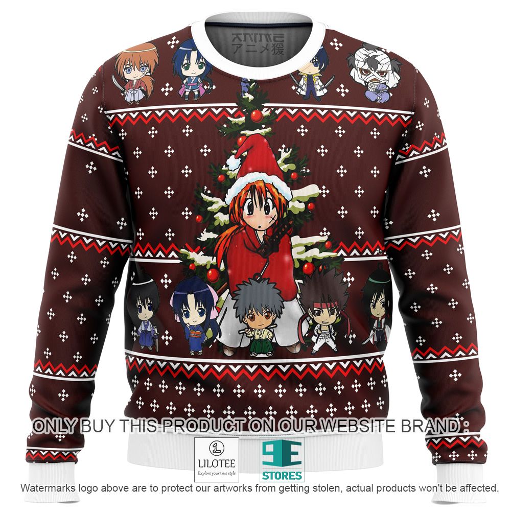 Samurai X Rurouni Kenshin Anime Ugly Christmas Sweater - LIMITED EDITION 11