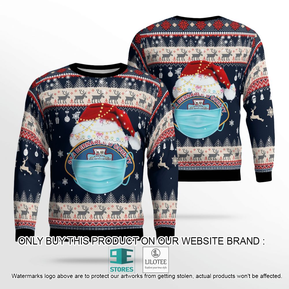 San Bernardino County Fire Christmas Wool Sweater - LIMITED EDITION 13