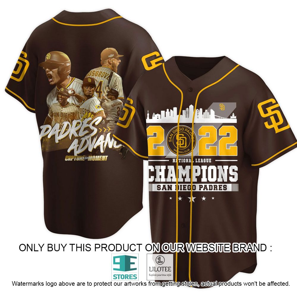 San Diego Padres 2022 Champions Dark Brown Baseball Jersey - LIMITED EDITION 2