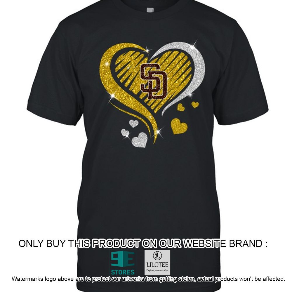 San Diego Padres Heart Hoodie, Shirt - LIMITED EDITION 8