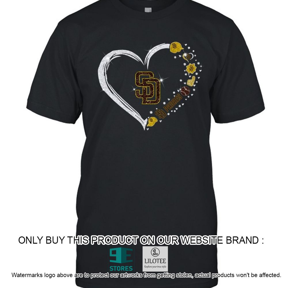 San Diego Padres Heart Logo Hoodie, Shirt - LIMITED EDITION 22