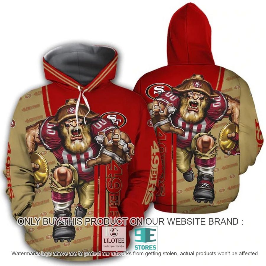 San Fran 49ers Mascot 3D Hoodie, Zip Hoodie - LIMITED EDITION 9