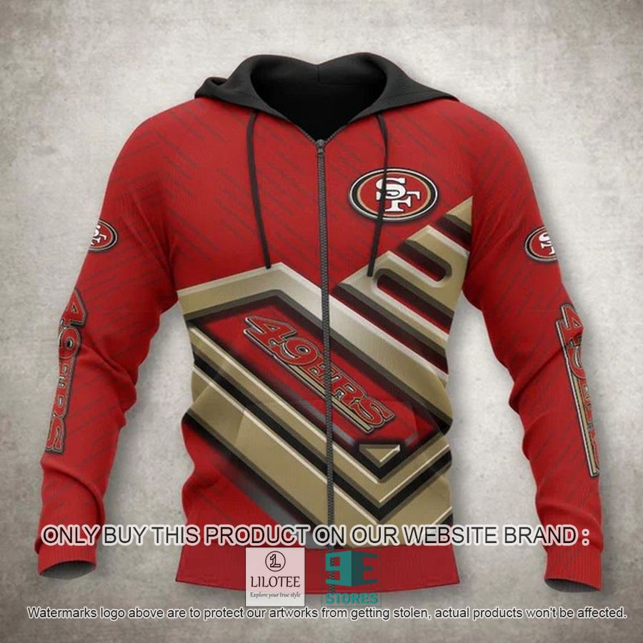 San Francisco 49ers red 3D Hoodie, Zip Hoodie - LIMITED EDITION 9