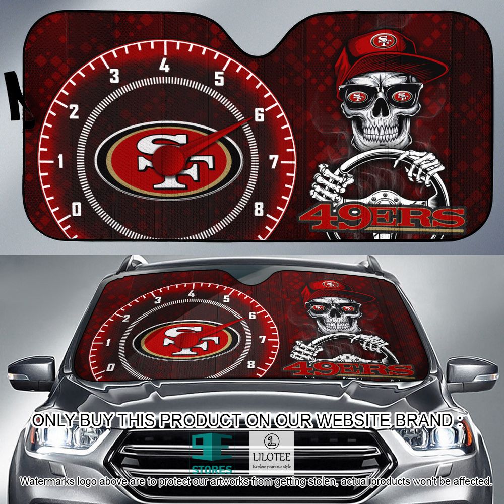 San Francisco 49ers Skull Cap Car Sunshade - LIMITED EDITION 9