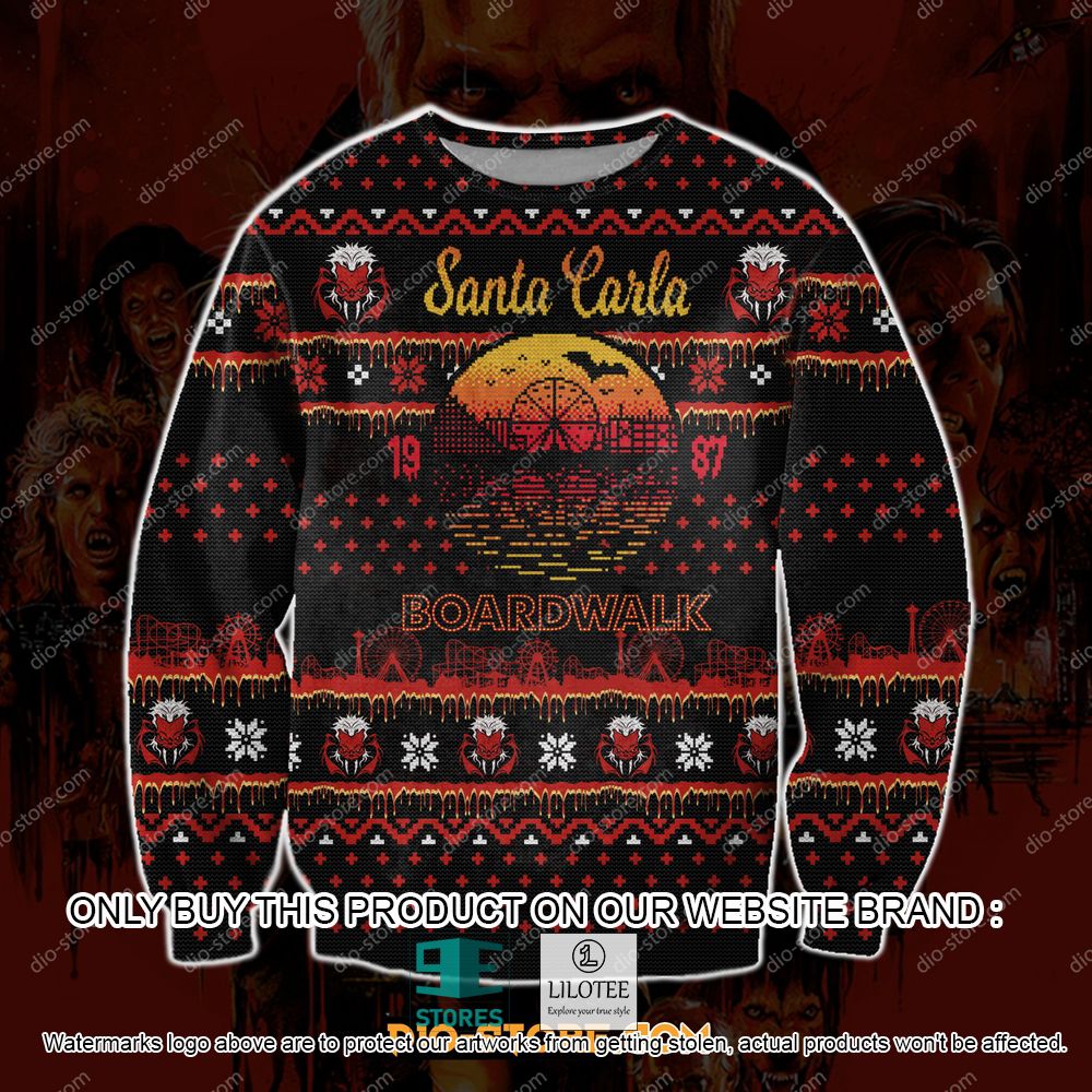 Santa Carla Boardwalk Red Ugly Christmas Sweater - LIMITED EDITION 11