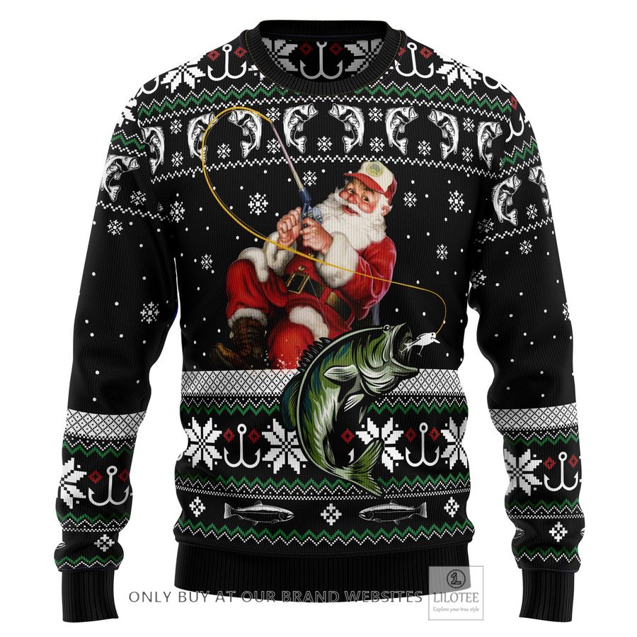 Santa Claus Fishing Ugly Christmas Sweater - LIMITED EDITION 30