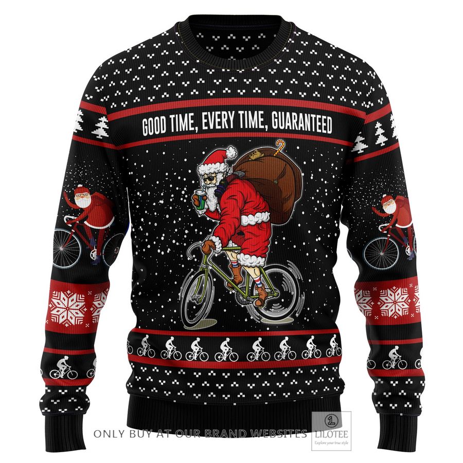 Santa Claus Love Biking Ugly Christmas Sweater - LIMITED EDITION 30