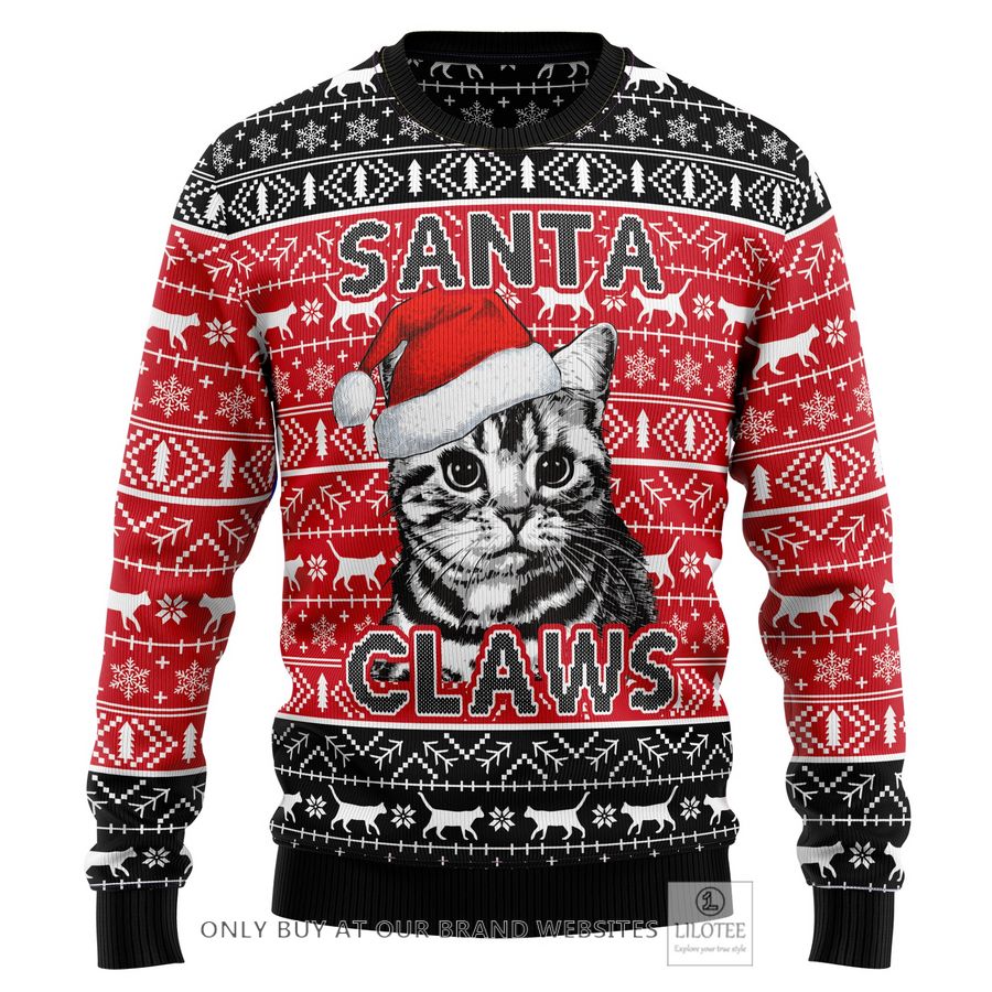 Santa Claws Cat Ugly Christmas Sweater - LIMITED EDITION 31