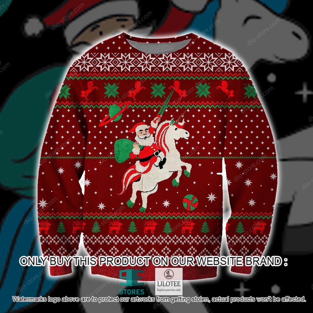 Santa Unicorn Christmas Ugly Sweater - LIMITED EDITION 21