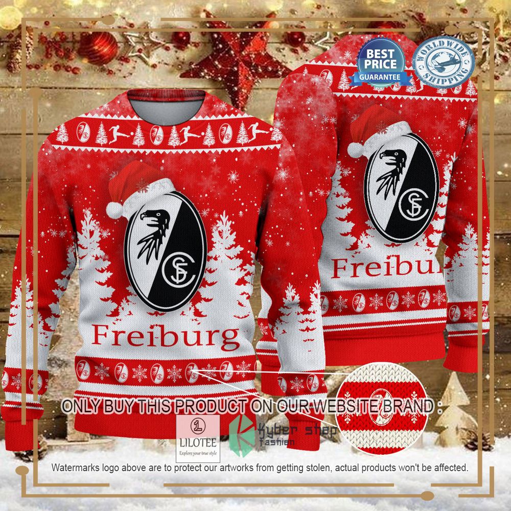 SC Freiburg red Ugly Christmas Sweater - LIMITED EDITION 7