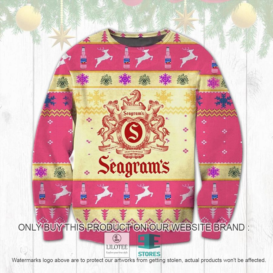 Seagram's 7 Crown Whiskey Christmas Ugly Christmas Sweater - LIMITED EDITION 8