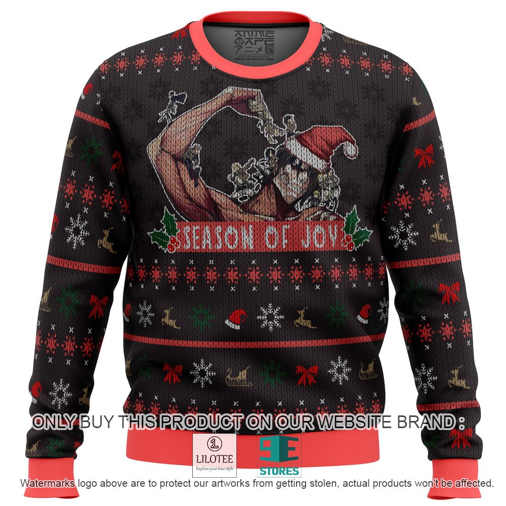 Season of Joy Eren Attack on Titan Anime Ugly Christmas Sweater - LIMITED EDITION 10