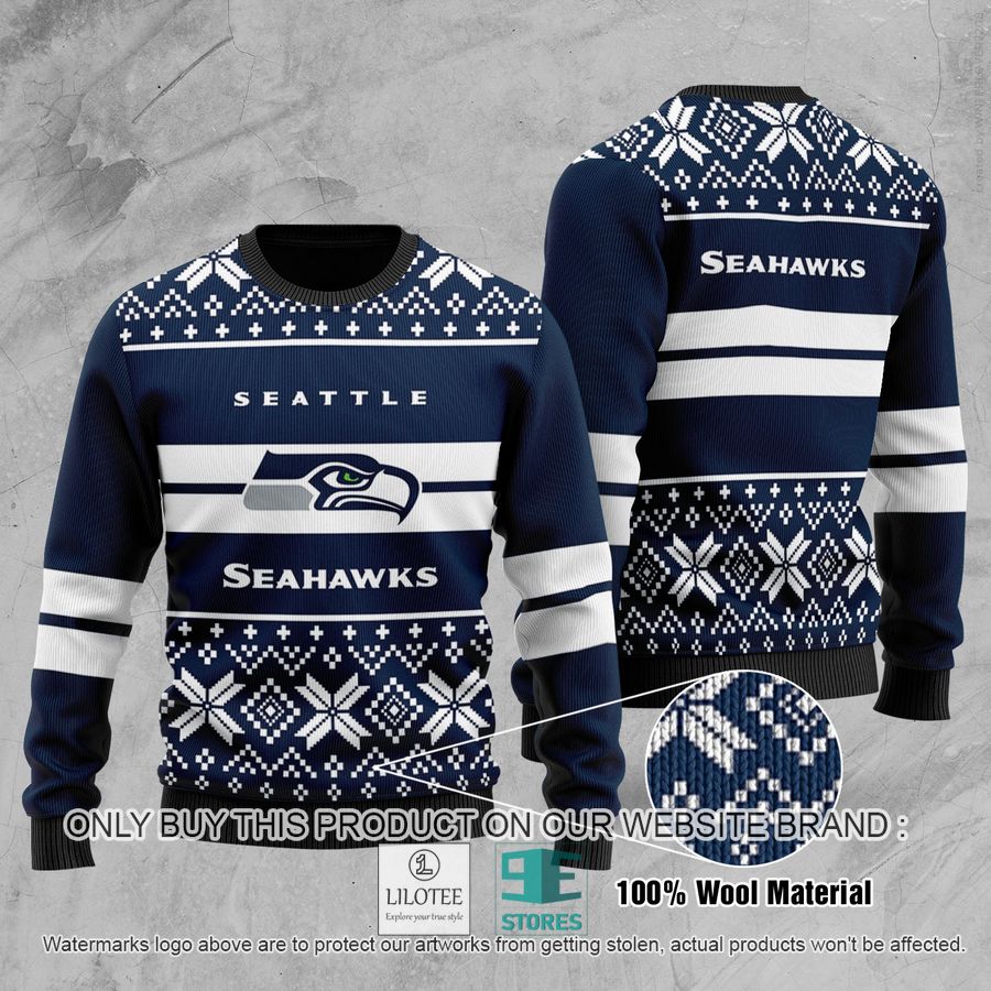 Seattle Seahawks NFL Team Ugly Chrisrtmas Sweater - LIMITED EDITION 10
